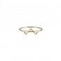Golden triangle steel ring