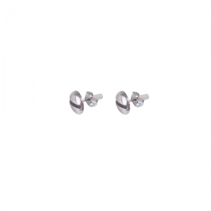 Brass screw earrings