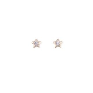 Bright star brass earrings