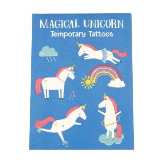 Magical unicorn temporary tatoos