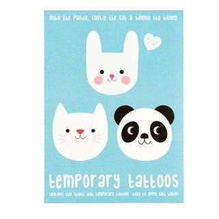 Temporary tattoos Miko and friends (2 sheets)