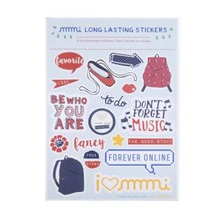 Long Lasting Stickers Frases red&blue