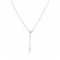 Stainless steel balance silver necklace