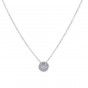 Stainless steel balance silver necklace