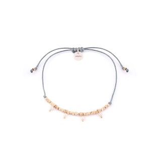 Bead bracelet with beads and pearls