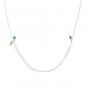 cord necklace with colored beads