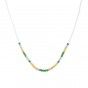 cord necklace with colored beads
