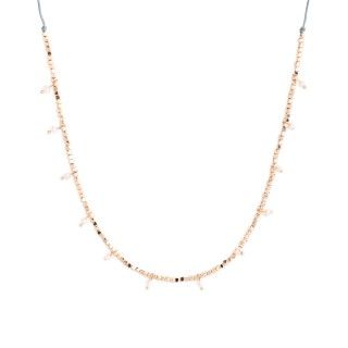 Beaded necklace with beads