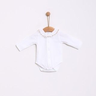 Moon Star & Heart cotton baby bodysuit for girls