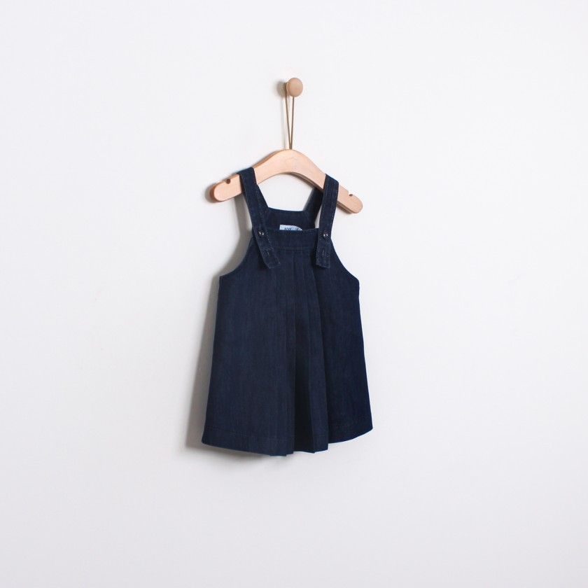 Dalia denim baby pinafore dress