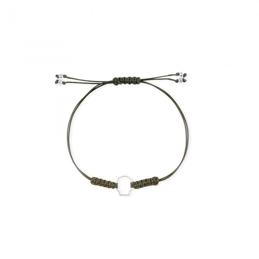 Pulseira cordo caveira