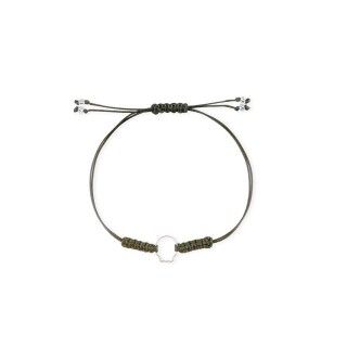 Skull cord bracelet