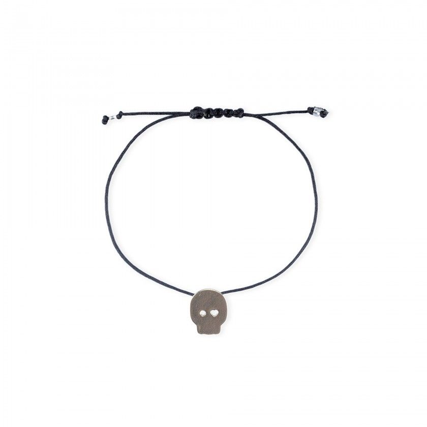 Skull cord bracelet