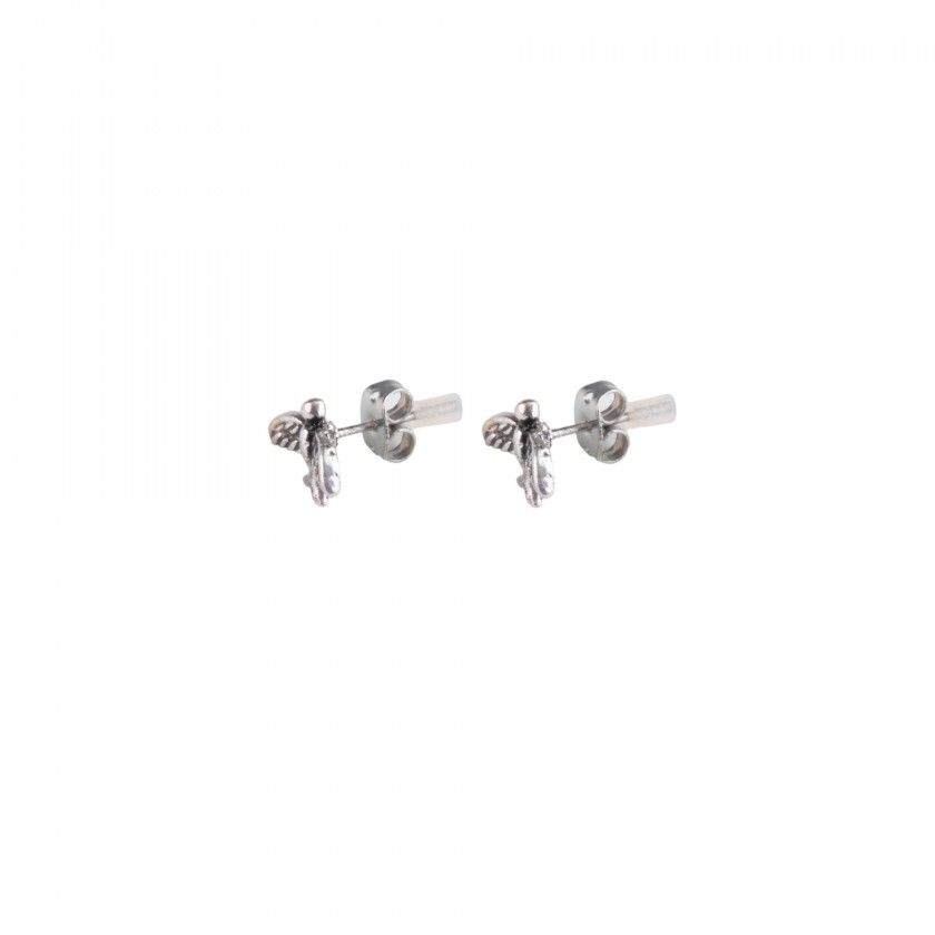 Brass swallow earrings