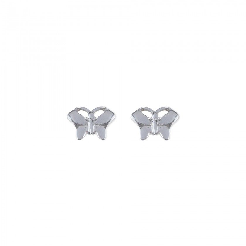 Butterfly brass earrings