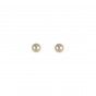 Golden polished brass earrings