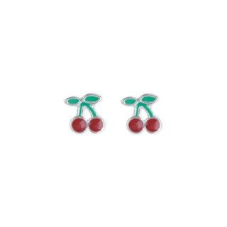 Brass cherries earrings