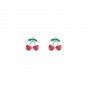 Brass cherries earrings