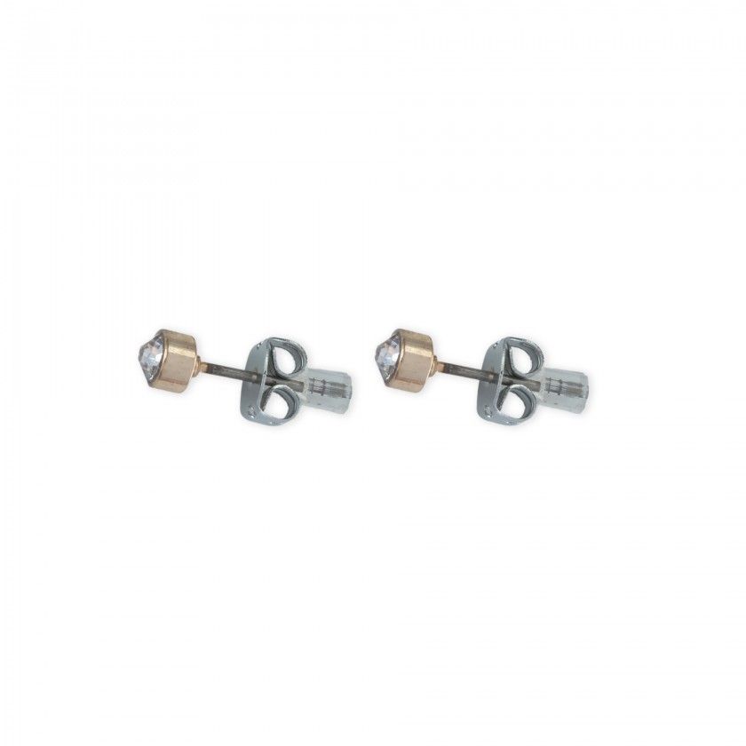 Bright brass earrings