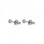 Bright brass earrings