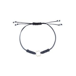 Flower cord bracelet