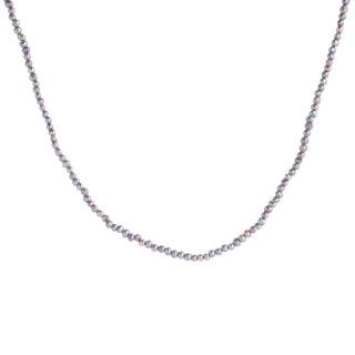 Brass necklace with beads