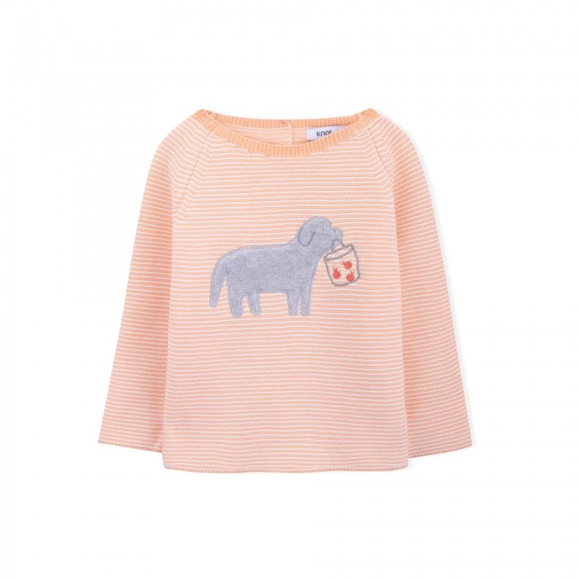 Puppy tricot sweater