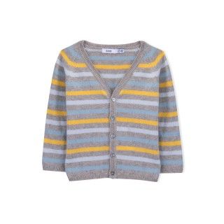 Casaco bebé tricot Evolution Stripes Casaco bebé tricot Evolution Stripes