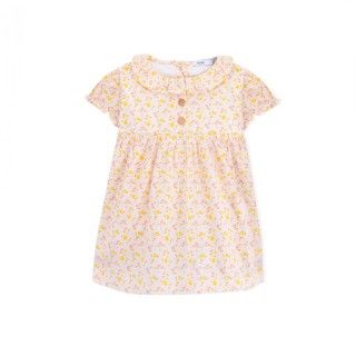 Vestido bebé algodão orgânico Flower Power Vestido bebé algodão orgânico Flower Power