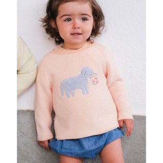Puppy tricot sweater