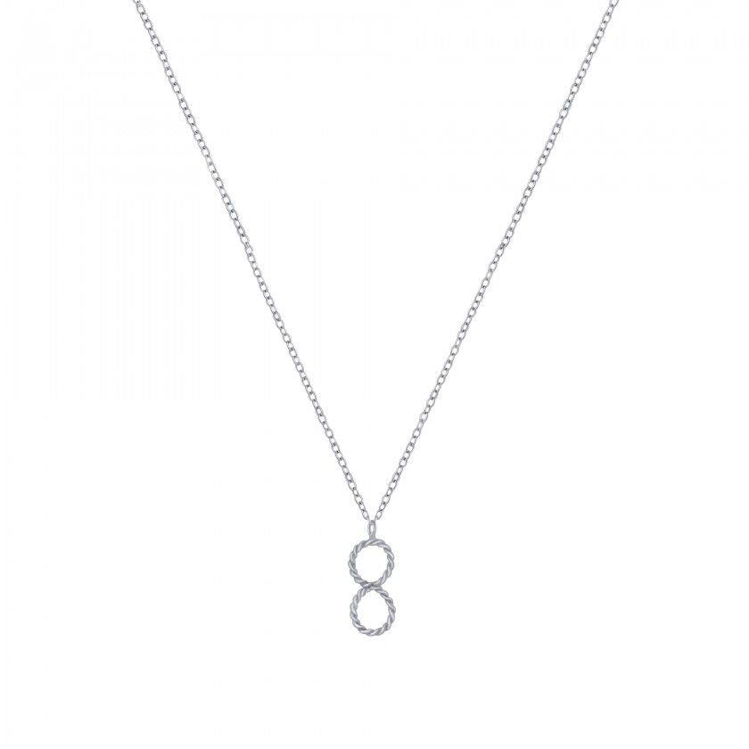 Silver infinity necklace