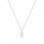 Silver infinity necklace