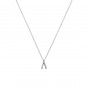 Silver wishbone necklace