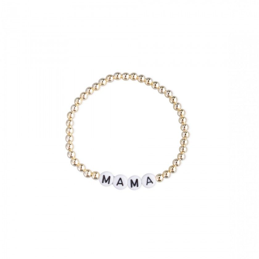 Bracelet with beads MAMA