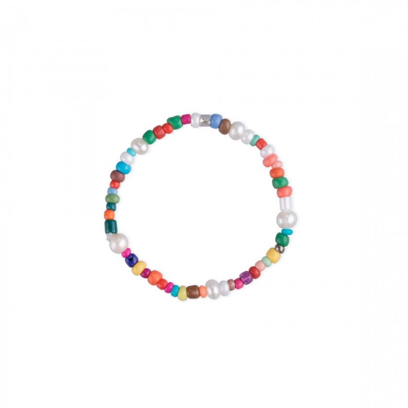 Bracelet with colored beads