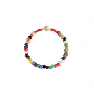 Bracelet with colored beads