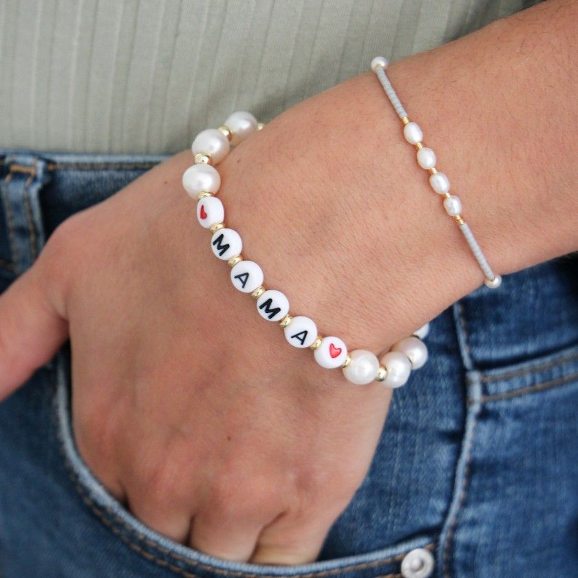Mini beads and pearls bracelet