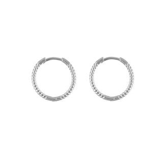 Silver interlaced rings