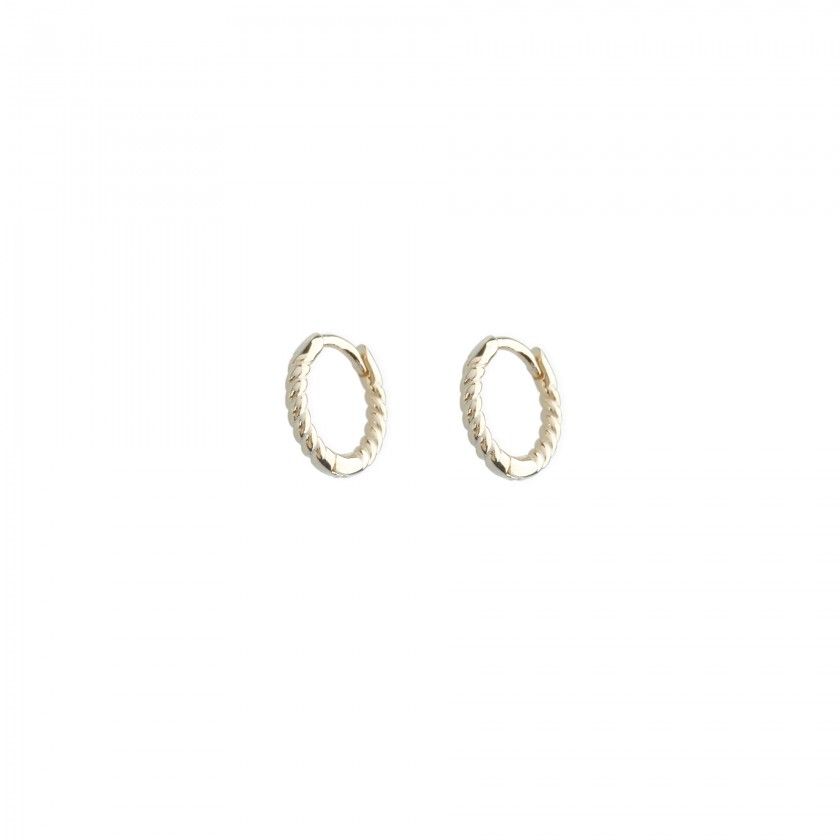 Silver interlaced earrings