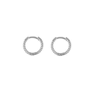 Silver interlaced rings