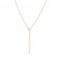 Silver circle necklace