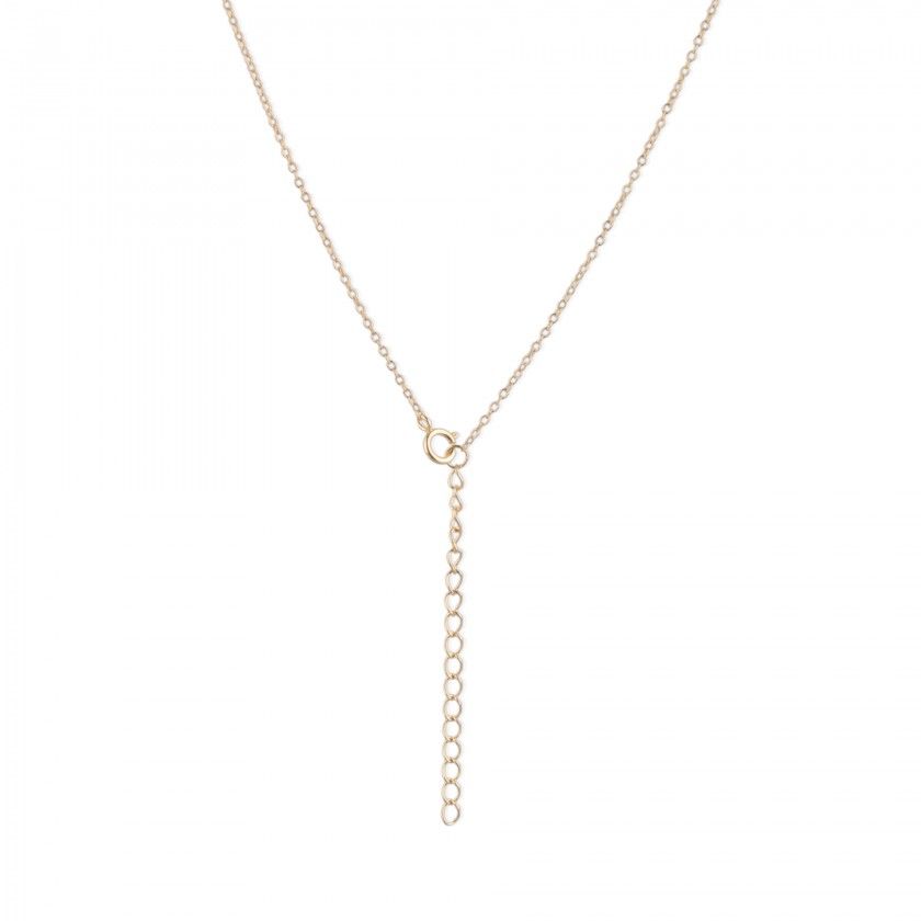 Silver circle necklace