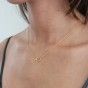 Silver circle necklace