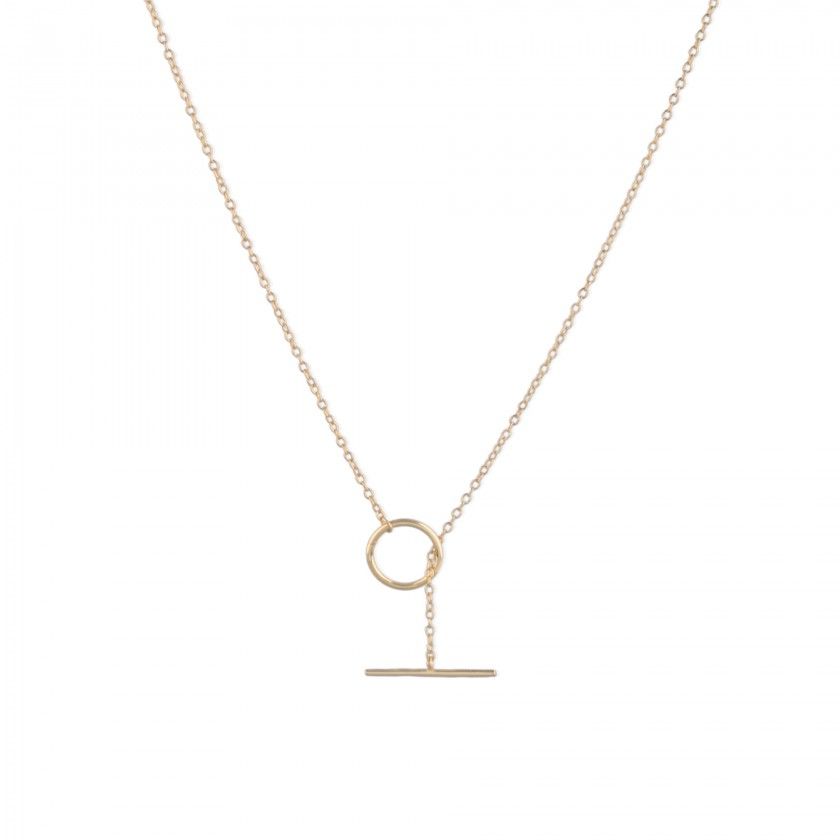 Silver circle necklace