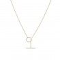 Silver circle necklace