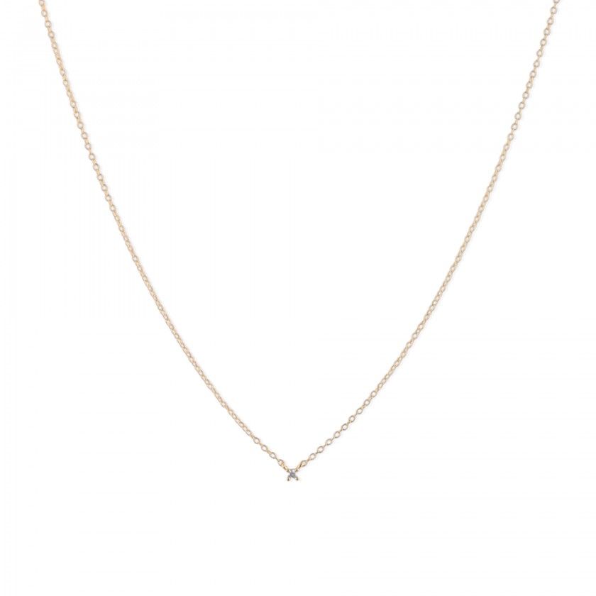 Shiny silver necklace
