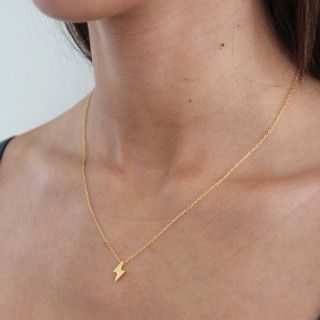 Silver ray necklace