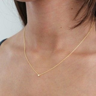 Shiny silver necklace