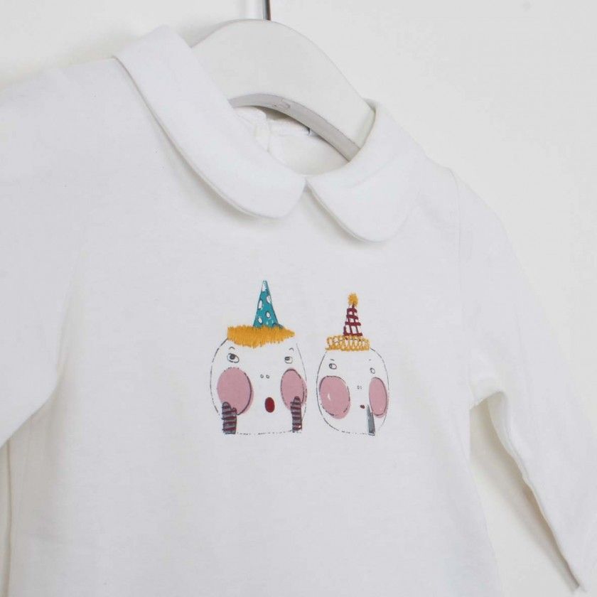 T-shirt manga comprida bebé People uau