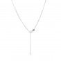 Silver cat necklace
